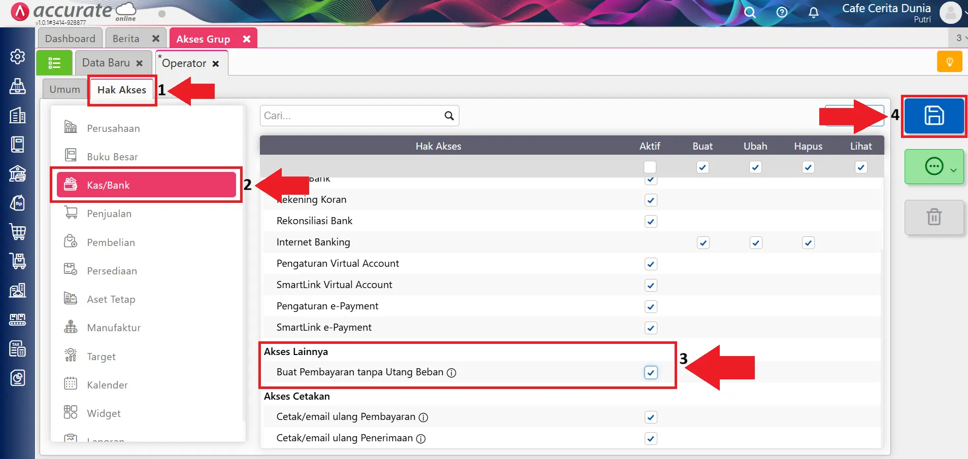 Solusi error bayar beban tanpa utang